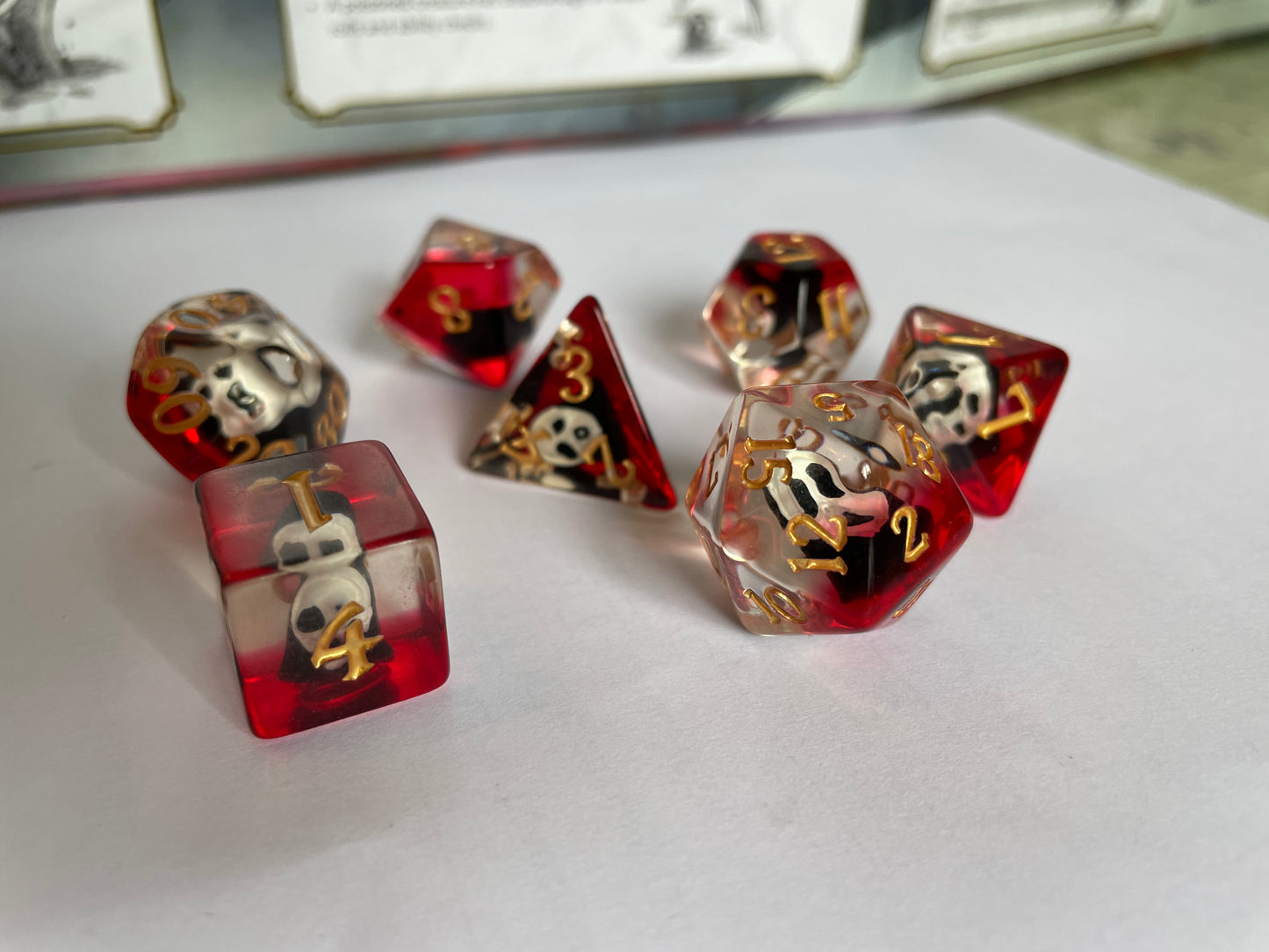 Entombed Poly Dice Set- Ghostface