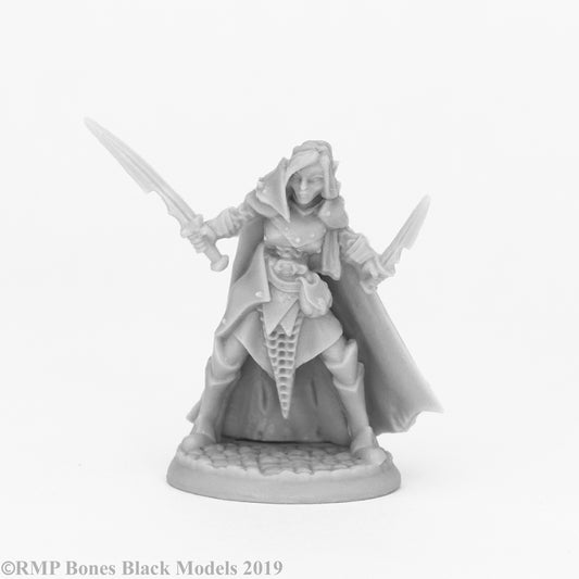 Reaper Bones Black Dark Elf Wizard 44070