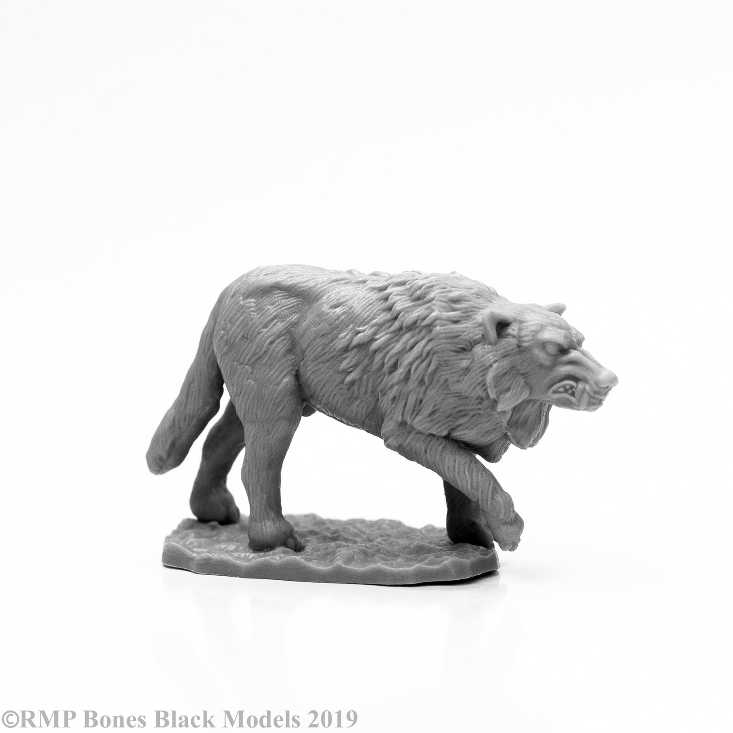 Reaper Bones Black Winter Wolf 44125