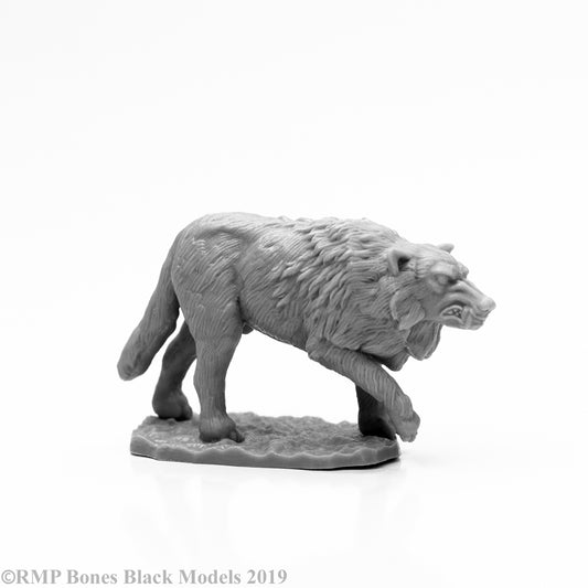 Reaper Bones Black Winter Wolf 44125