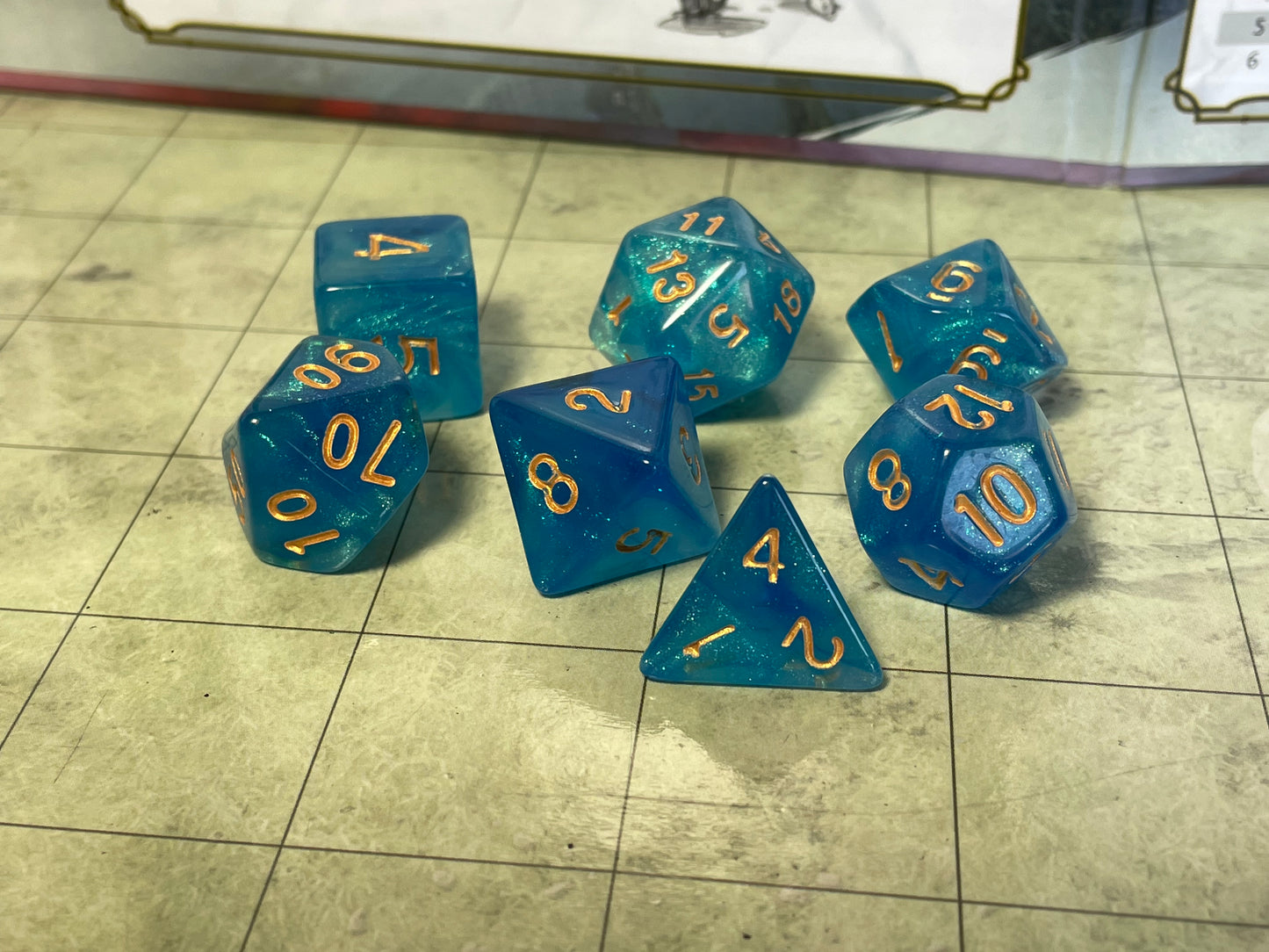 Mythic- Poly Dice Set- Mermaids Crown