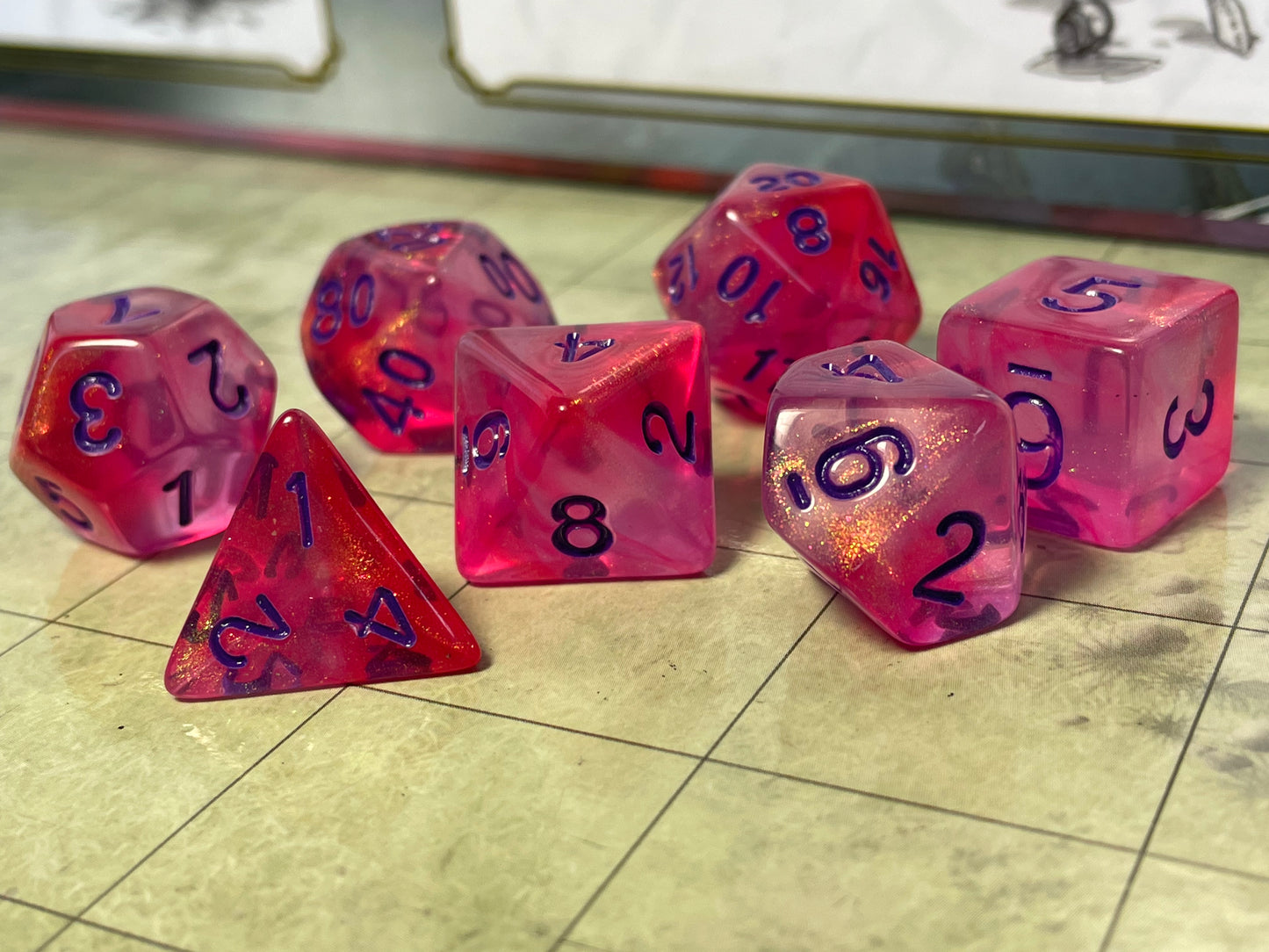 Mythic- Poly Dice Set- Cheshire